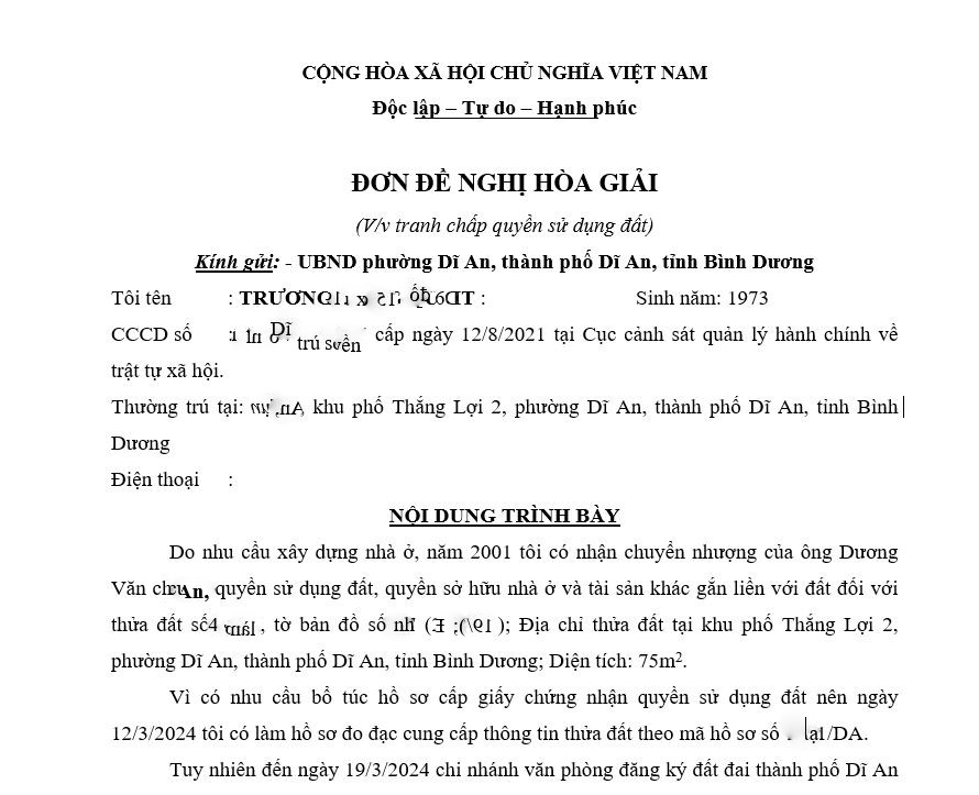 don hoa giai tc dat